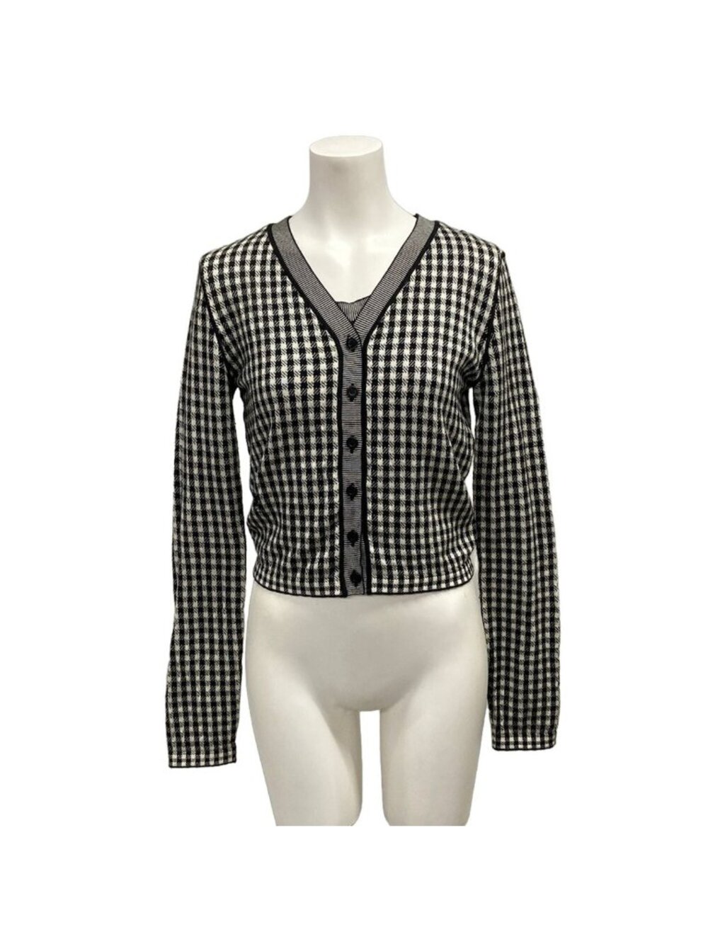 Dior Ensemble in Black White Set Cashmere Silk
